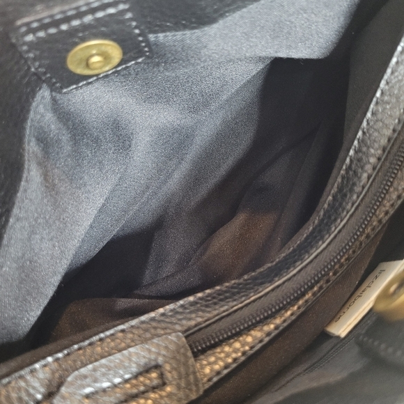 Liz Claiborne Vintage Y2K Faux Leather Mini Satchel Handbag - Picture 7 of 11